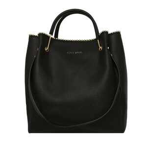 Alexis Bendel Black Gold Studded Tote Bag